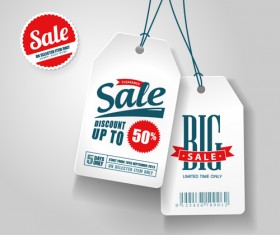 Big sale tags creative vector 01