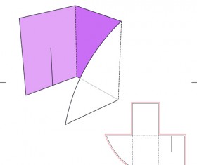 Blank paper package print template vector 02