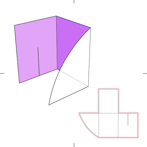 Blank paper package print template vector 02