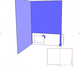 Blank paper package print template vector 04