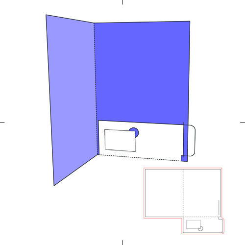 Blank paper package print template vector 04