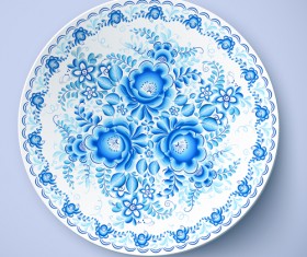 Blue and white porcelain creative design vector 01