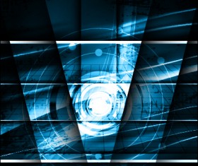 Blue style tech background art vector 04