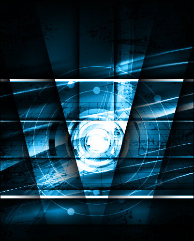 Blue style tech background art vector 04