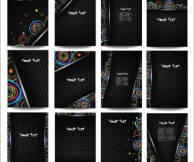 Business posters cover template vector set 02