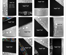 Business posters cover template vector set 03