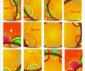 Business posters cover template vector set 04