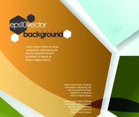 Business style modern background vector set 03