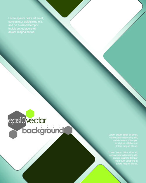 Business style modern background vector set 05