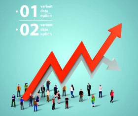 Business team creative vector illustration set 02