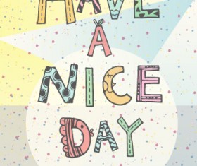 Cartoon style advertising poster vector