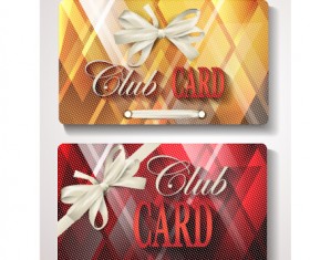 Checkered club cards design vector
