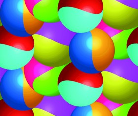 Abstract color ball vector background