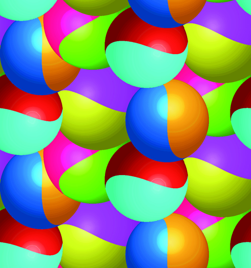 Abstract color ball vector background