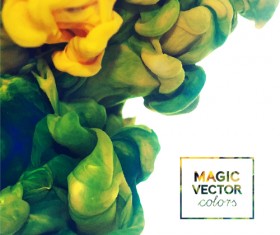 Classic ink cloud magic effects vector background 01
