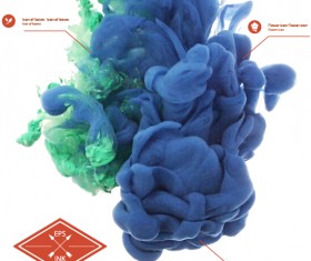 Classic ink cloud magic effects vector background 13