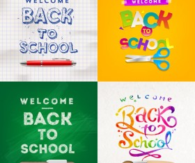 Classic school background creatime vector 03