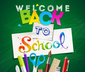 Classic school background creatime vector 02 free download