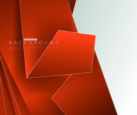Colored fold paper background vector 01