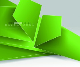 Colored fold paper background vector 03