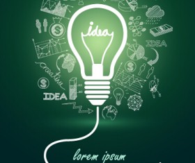 Concept idea business background vector 01