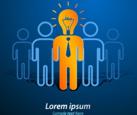 Concept idea business background vector 03