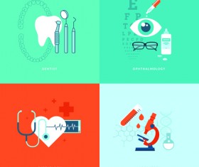 Concept medical business template vector 01