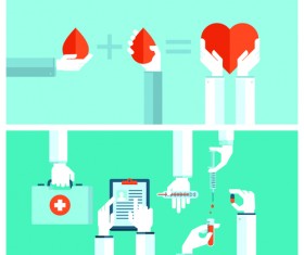 Concept medical business template vector 02