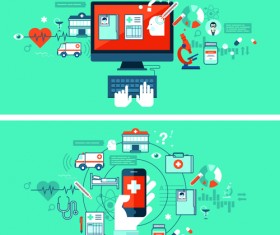 Concept medical business template vector 03