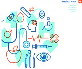 Concept medical business template vector 04