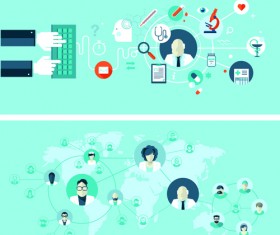 Concept medical business template vector 06