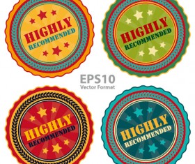 Creative badges high quality vector 02