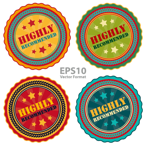 Creative badges high quality vector 02