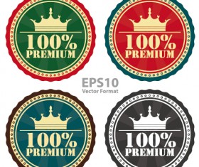 Creative badges high quality vector 04