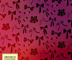 Creative bow seamless pattern vector