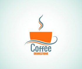 Creative coffee menu logo vector