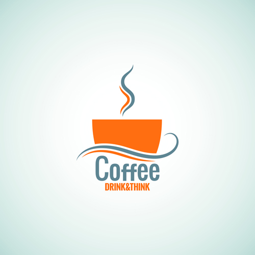Creative coffee menu logo vector