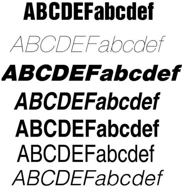 helvetica full font family free download