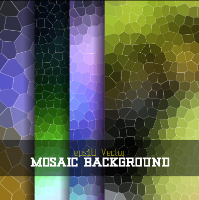 Creative mosaic background art vector 01