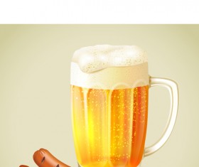 Creative oktoberfest beer poster vector 01