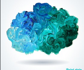 Creative paint stain background vector