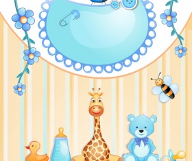 Cute baby cards creative design graphics vector 01