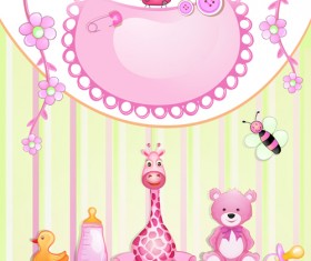 Cute baby cards creative design graphics vector 02