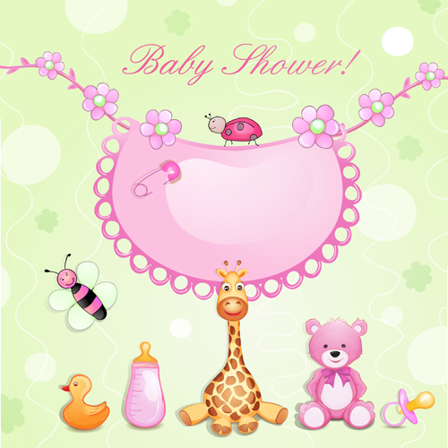 Cute baby cards creative design graphics vector 03