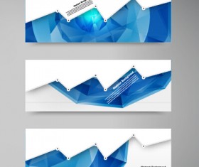 Geometric shapes abstract banners graphic vector 01