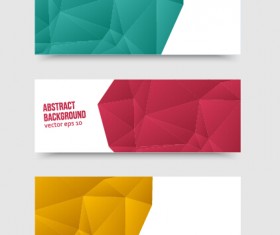 Geometric shapes abstract banners graphic vector 02
