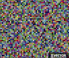 Gloss color mosaic background graphic vector 01