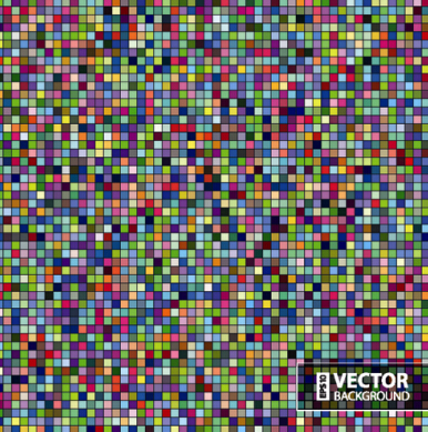 Gloss color mosaic background graphic vector 01