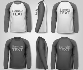 Gray man t-shirt vector template