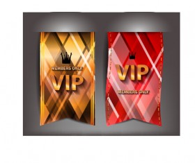 Luxury VIP flags vector graphics